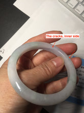 Load image into Gallery viewer, 54.7mm certified type A100% Natural green purple Jadeite Jade bangle BM35-0251