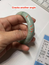 Load image into Gallery viewer, 56mm Certified Type A 100% Natural sunny green Jadeite Jade bangle AU8-4428