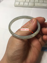 Load image into Gallery viewer, 50mm Certified Type A 100% Natural icy watery light purple white slim Jadeite Jade bangle PJ54-2048
