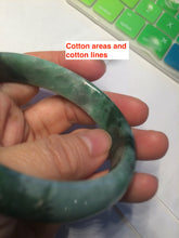 Load image into Gallery viewer, 55.5mm certified 100% natural Type A dark green/sunny green jadeite jade bangle AX5-2839
