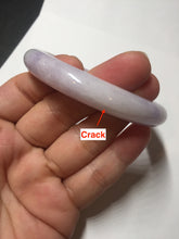 Load image into Gallery viewer, 57.5mm certified 100% natural type A light green/purple/yellow(FU LU SHOU) jadeite jade bangle BN82-8715
