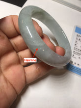 Load image into Gallery viewer, 53.5mm certified 100% natural Type A light green/purple jadeite jade bangle BP34-3401