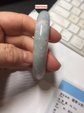 Load image into Gallery viewer, 57.5mm certified 100% natural Type A light green/purple jadeite jade bangle PE9-0311