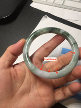 Load image into Gallery viewer, 58mm 100% natural type A certified dark green/purple jadeite jade bangle B120-3024