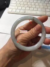 Load image into Gallery viewer, 55mm certified 100% natural Type A light green purple round cut jadeite jade bangle PA236-9871