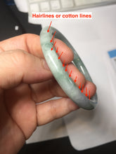 Load image into Gallery viewer, 54.8mm Certified Type A 100% Natural green purple round cut jadeite Jade bangle PJ38-0282