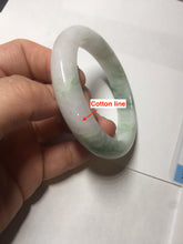 Load image into Gallery viewer, 54mm Certified type A 100% Natural green purple white Jadeite bangle BP175-1053
