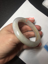 Load image into Gallery viewer, 57.5mm Certified Type A 100% Natural icy watery yellow purple Jadeite Jade bangle BL52-3270