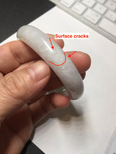 Load image into Gallery viewer, 50mm certified 100% natural Type A icy watery sunny green white red oval jadeite jade bangle BP48-9354