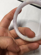 Load image into Gallery viewer, 57.3mm Certified Type A 100% Natural white purple brown red round cut Jadeite bangle PH193-8258