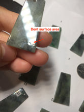 Load image into Gallery viewer, 100% Natural Type A Sunny Green Dark Green Black Gray Misty Mountain Forest Jadeite Jade Safe and Sound Pendant Group BS121