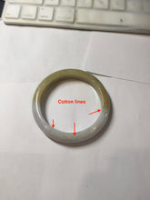 Load image into Gallery viewer, 56.4mm 100% natural light yellow purple white jadeite jade bangle BS122