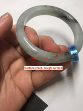 Load image into Gallery viewer, 52.3mm certified 100% natural Type A icy watery dark green jadeite jade bangle AH103-4490