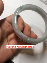 Load image into Gallery viewer, 59.2mm Certified Type A 100% Natural green purple Jadeite Jade bangle BQ56-6885