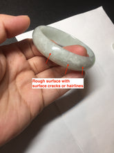 Load image into Gallery viewer, 51mm Certified Type A 100% Natural icy light green oval jadeite jade bangle BK94-7735