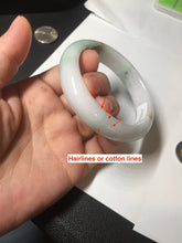 Load image into Gallery viewer, 52.2mm 100% natural certified sunny green/white(白底青) jadeite jade bangle BL34-5237