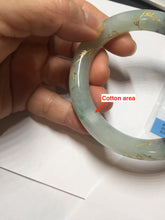 Load image into Gallery viewer, 58mm 100% Natural type A icy watery green dark carved flowers golden-painted round cut Jadeite Jade bangle PH73-5858