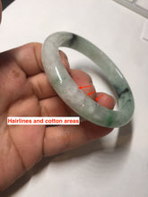 Load image into Gallery viewer, 57mm Certificated sunny green/dark green/white jadeite jade bangle BK119-8242