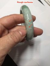 Load image into Gallery viewer, 55.8mm certified type A 100% Natural sunny green gray jadeite jade bangle BS31-4416