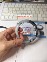 Load image into Gallery viewer, 60mm Certified Type A 100% Natural dark green/red/purple/gray Snowy Pine Mountain and Everlasting Crimson Heart (碧血丹心)Jadeite Jade bangle PE114-1222