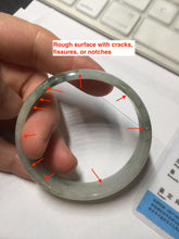 Load image into Gallery viewer, 50.2mm certified 100% natural Type A light green/gray/purple jadeite jade bangle PD202-2389