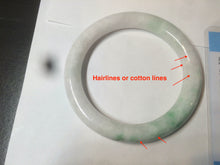 Load image into Gallery viewer, 58mm certified 100% natural sunny green/white/brown round cut jadeite jade bangle AX102-5430