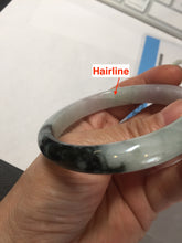 Load image into Gallery viewer, 57.2mm certified Type A 100% Natural icy watery light green sunny green purple Jadeite Jade bangle BQ64-5668
