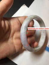Load image into Gallery viewer, 56.6mm certificated Type A 100% Natural green purple white Jadeite Jade bangle BL67-6247
