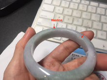 Load image into Gallery viewer, 52.7mm certified 100% natural Type A light green/purple jadeite jade bangle PE10-0323