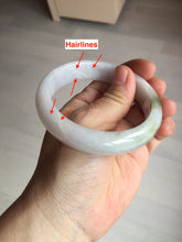 Load image into Gallery viewer, 57.7mm certified Type A 100% Natural sunny green yellow brown white purple Jadeite Jade bangle Y160-3009