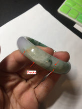 Load image into Gallery viewer, 51.5mm certified 100% natural Type A sunny green/purple/yellow(FU LU SHOU) jadeite jade bangle BK45-5080