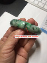 Load image into Gallery viewer, 57mm certified 100% natural sunny green/dark green/white jadeite jade bangle AD117-6634