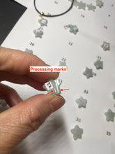 Load image into Gallery viewer, Type A 100% Natural light green/white jadeite Jade star Pendant necklace group F135 Add on item
