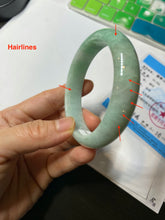 Load image into Gallery viewer, 55.7mm 100% natural Type A sunny green/brown/white jadeite jade bangle AX46-2830