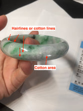 Load image into Gallery viewer, 53.7mm Certified 100% natural Type A sunny green purple jadeite jade bangle BQ33-4150