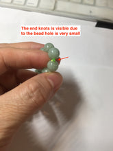Load image into Gallery viewer, 7.5-9mm size 50-58mm 100% natural type A green jadeite jade beads bracelet group BS168