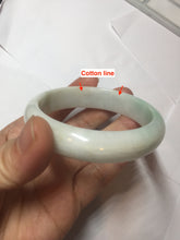 Load image into Gallery viewer, 56mm Certified Type A 100% Natural sunny green/white(白底青) Jadeite Jade bangle G71-1309