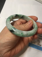 Load image into Gallery viewer, 53.5mm certified type A 100% Natural sunny green light green Jadeite Jade bangle PA261-2991