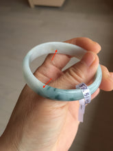 Load image into Gallery viewer, 46mm certified 100% natural type A white green orange with floating flowers oval jadeite bangle PH167(AllaboutjadeCanada.com only)
