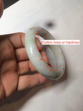 Load image into Gallery viewer, 57mm certified Type A 100% Natural green/red/white jadeite jade bangle BF38-1465