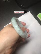 Load image into Gallery viewer, 57mm Certified 100% natural Type A light green/white jadeite jade bangle BH49-0023