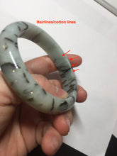 Load image into Gallery viewer, 58mm certified Type A 100% Natural light green/blue/dark green bamboo forest Jadeite Jade bangle BK132-(5294)