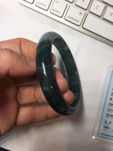 Load image into Gallery viewer, 60.8mm Certified Type A 100% Natural dark green/blue/gray/black Guatemala Jadeite bangle PJ144-1479