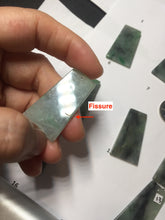Load image into Gallery viewer, 100% Natural Type A Sunny Green Dark Green Black Gray Misty Mountain Forest Jadeite Jade Safe and Sound Pendant Group BS121