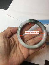Load image into Gallery viewer, 55.5mm Certified 100% natural Type A dark green/purple Emerald Vale jadeite jade bangle PB94-8988