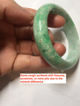 Load image into Gallery viewer, 52.3mm Certified Type A 100% Natural sunny green yellow white Jadeite bangle PC164-8128