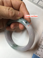 Load image into Gallery viewer, 55.9mm Certified 100% natural Type A light purple with sunny flying flowers jadeite jade bangle BL106-8719