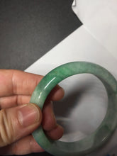 Load image into Gallery viewer, 55.8mm Certified 100% natural Type A sunny green jadeite jade bangle BM75-4431