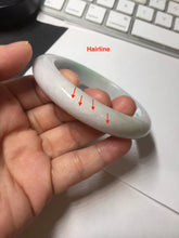 Load image into Gallery viewer, 59mm certified 100% Natural type A sunny green light purple white Jadeite Jade bangle PC252-0322