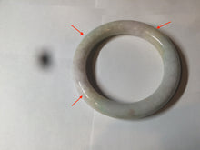 Load image into Gallery viewer, 57.8mm certified 100% natural type A light sunny green/purple/yellow chubby round cut jadeite jade bangle BF36- 9222
